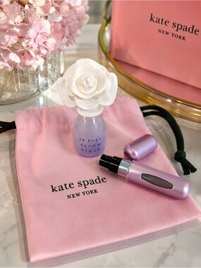 Kate Spade Jewelry Pouch + Full Bloom Mini EDP & Travel Atomizer Gift Set in Box